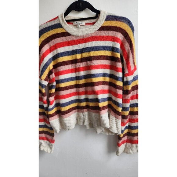 Madewell Cardiff Striped Crewneck Sweater in Coziest Yarn Size S - Picture 5 of 8